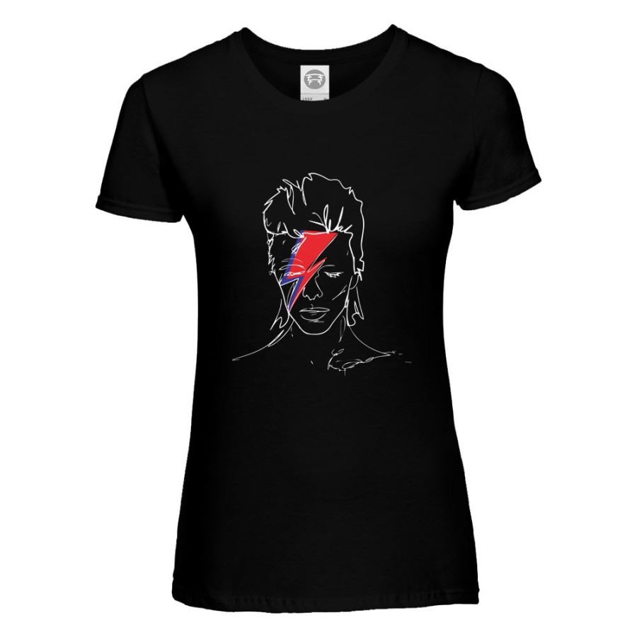 T-shirt donna david bowie stilizzato Icon