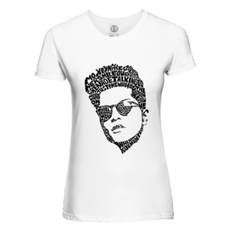 Maglia donna il ritratto delle canzoni di bruno Icon