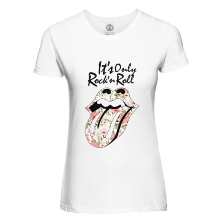 T-shirt donna it's only rock and roll