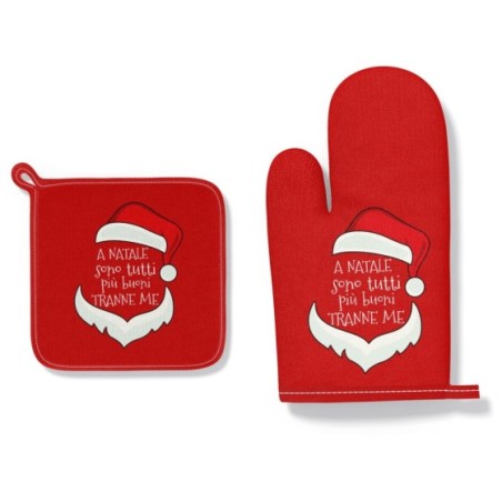 Guantone e presina natalizia a natale sono tutti più...