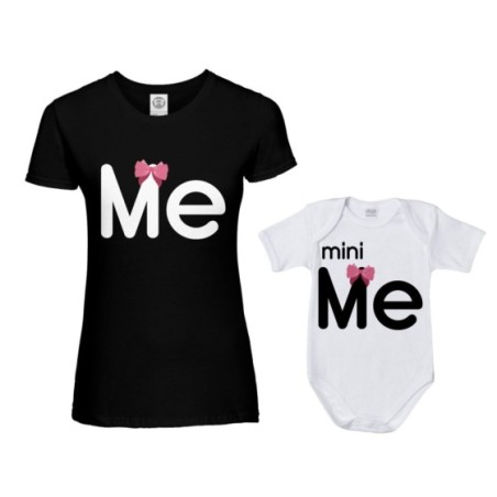 Coordinato t-shirt e body neonato madre figlio me mini me...