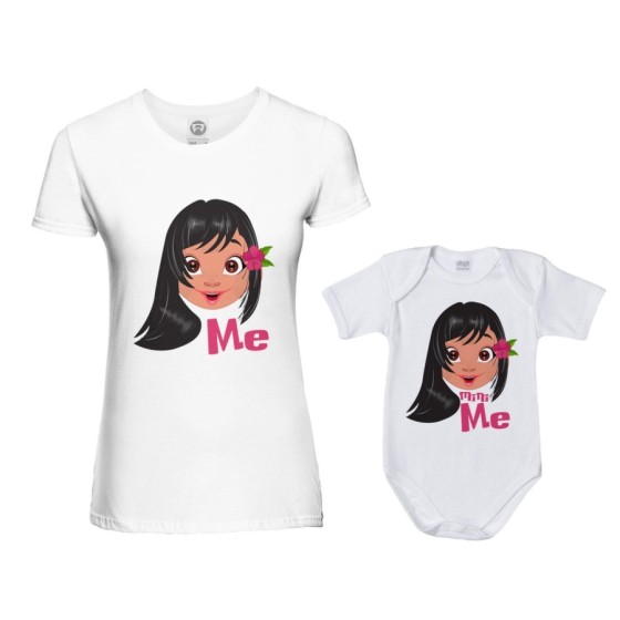 Coordinato t-shirt e body neonata madre figlia me lilo mini lilo Per la mamma 2