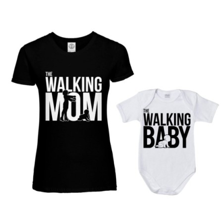 Coordinato t-shirt e body neonato madre figlio the...