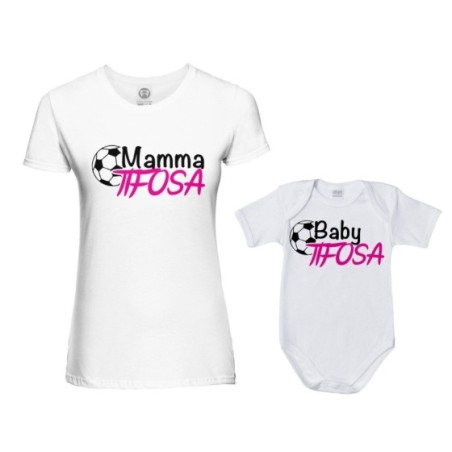 Coordinato t-shirt e body neonato madre figlio mamma...