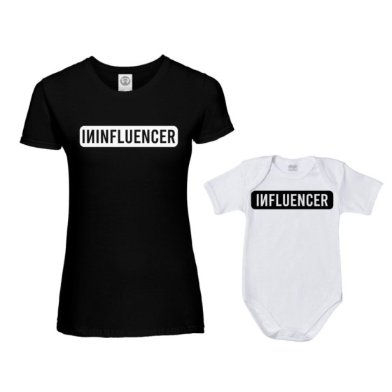 Coordinato t-shirt e body neonato madre figlio ininfluencer Per la mamma