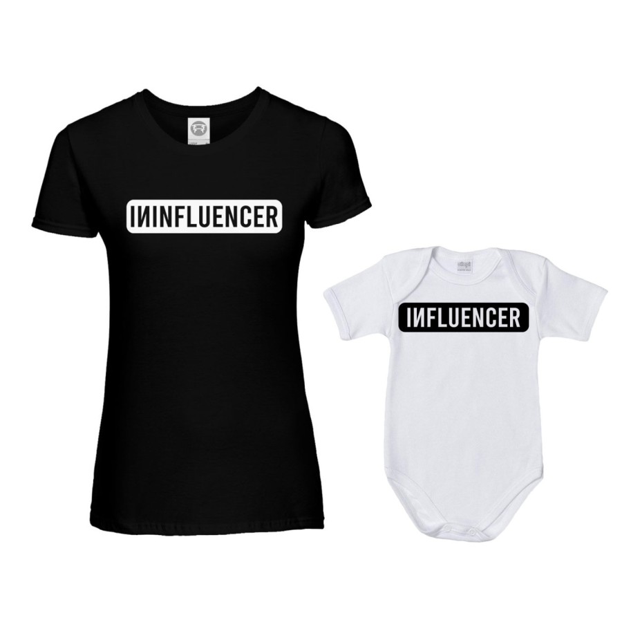 Coordinato t-shirt e body neonato madre figlio ininfluencer Per la mamma