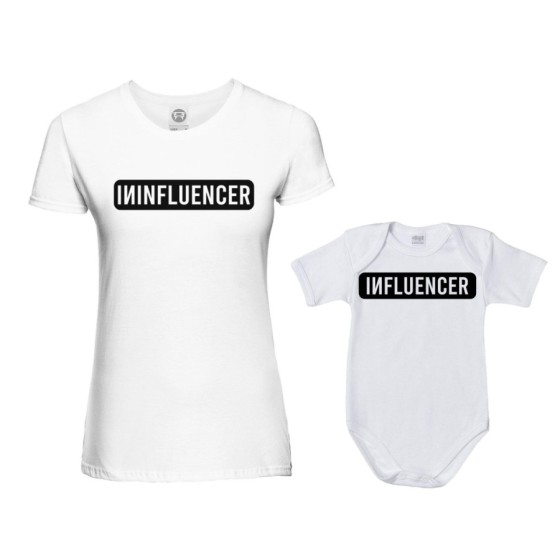 Coordinato t-shirt e body neonato madre figlio ininfluencer Per la mamma 2