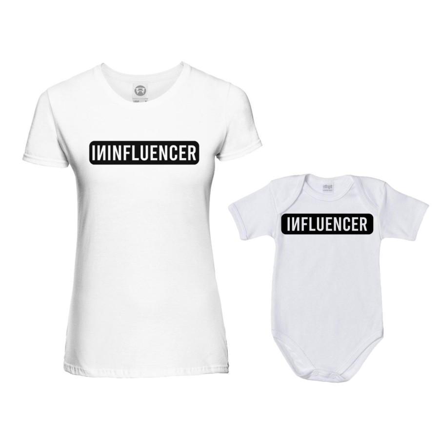 Coordinato t-shirt e body neonato madre figlio ininfluencer Per la mamma