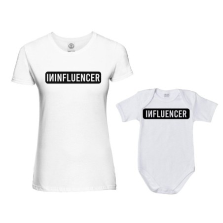 Coordinato t-shirt e body neonato madre figlio ininfluencer Per la mamma