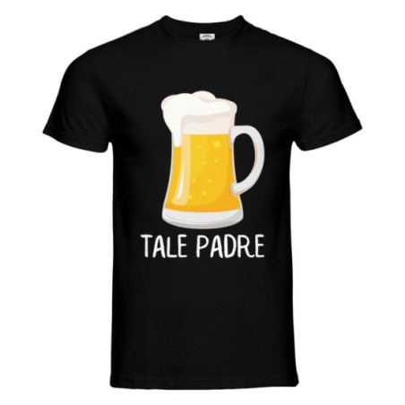 T-shirt uomo tale padre con boccale di birra