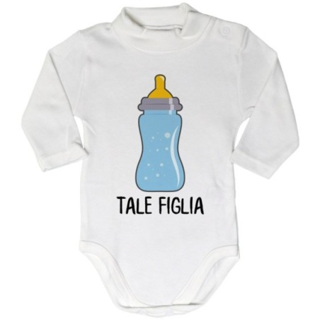 Body lupetto neonato tale figlio figlia con biberon
