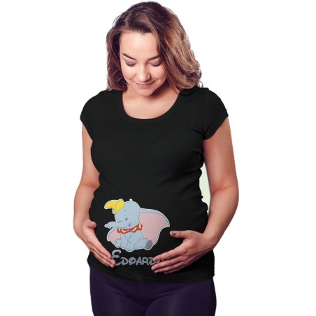 Maglia premaman personalizzata con nome dumbo