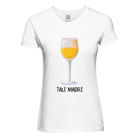 T-shirt donna tale madre con vino Per la mamma
