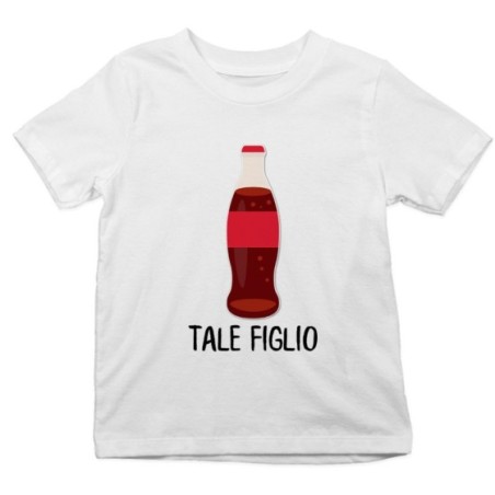T-shirt bambino tale figlio figlia con coca cola Per la famiglia