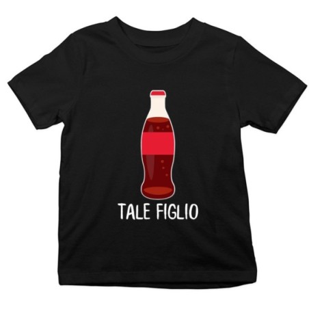 T-shirt bambino tale figlio figlia con coca cola Per la famiglia