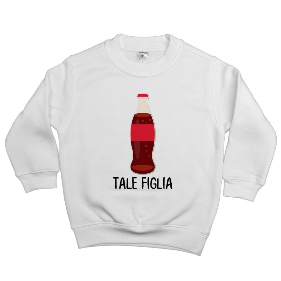 Felpa bambino tale figlio figlia con coca cola Per la famiglia