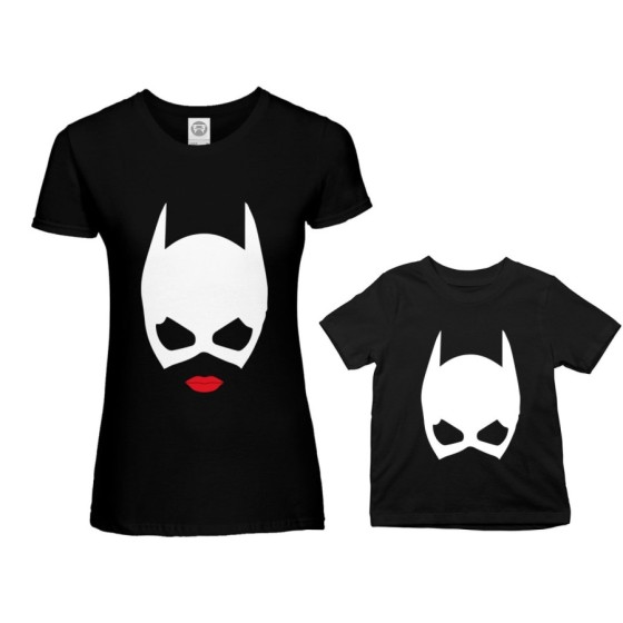 Coordinato t-shirt madre figlia catwoman and baby catwoman Per la mamma