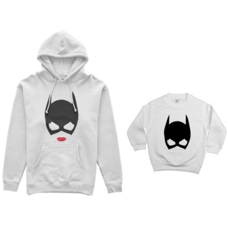 Coordinato felpe madre figlia catwoman and baby catwoman Per la mamma
