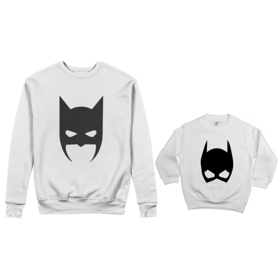Coordinato felpe padre figlia batdad baby catwoman Per il papà 2
