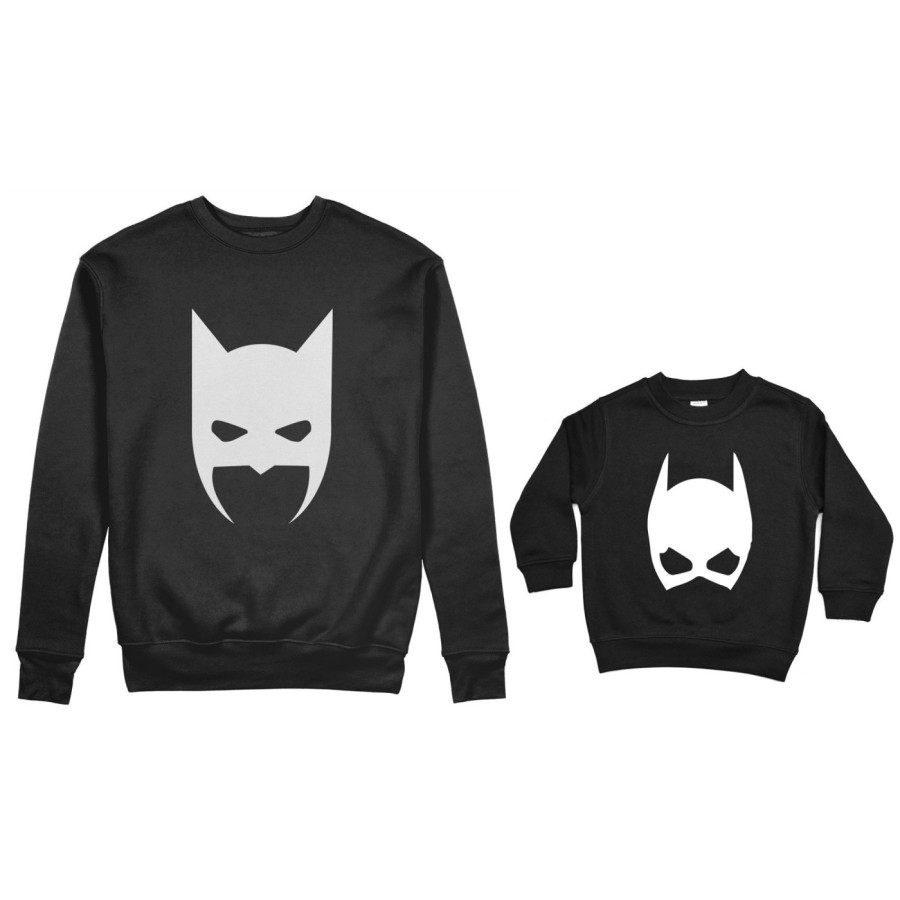 Coordinato felpe padre figlia batdad baby catwoman Per il papà