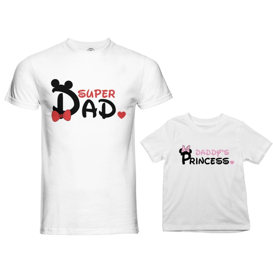 Coordinato t-shirt padre figlio super dad mickey Per il papà