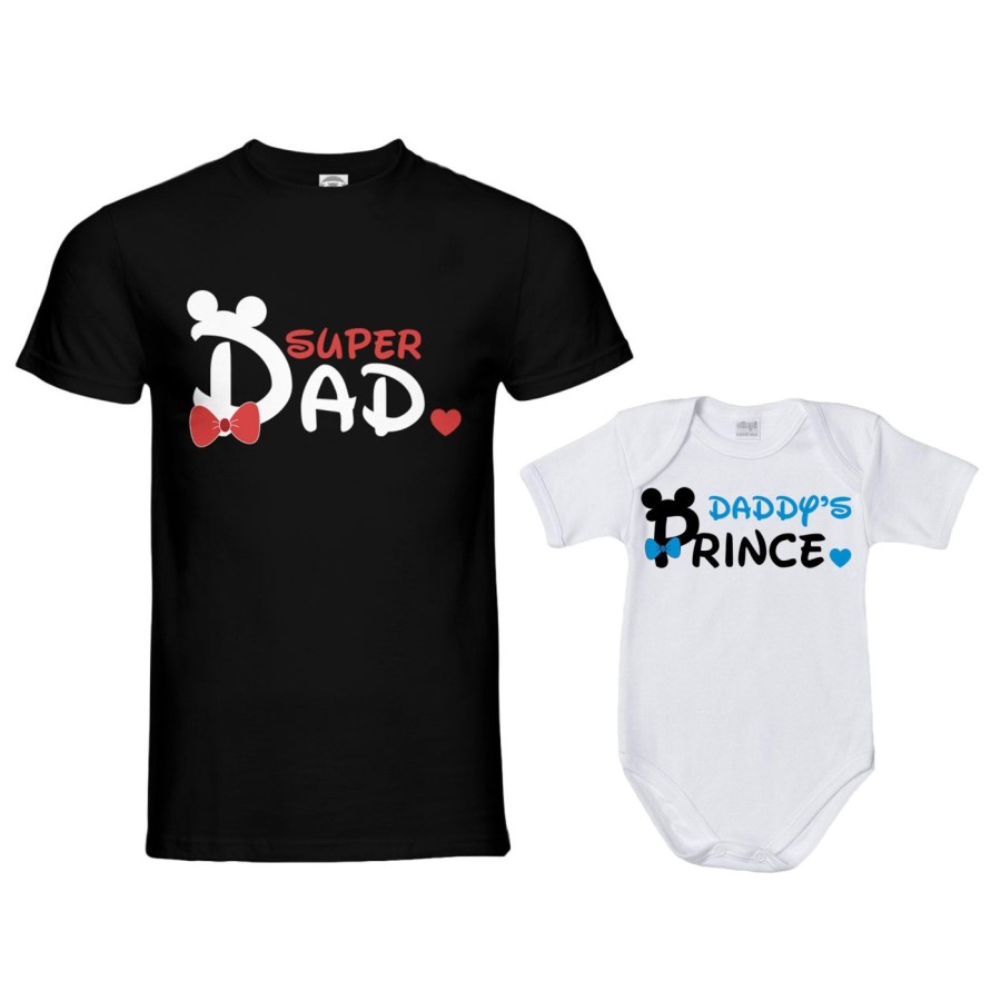 Coordinato t-shirt padre figlio super dad mickey Per il papà