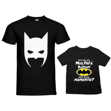 Coordinato t-shirt padre figlio avete mai visto batman e...