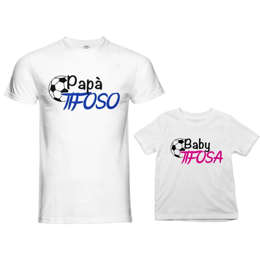 Coordinato t-shirt padre figlio papà tifoso baby tifosa Per il papà