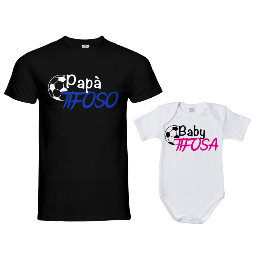 Coordinato t-shirt padre figlio papà tifoso baby tifosa Per il papà