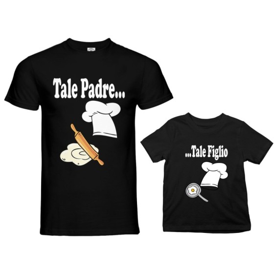 Coordinato t-shirt padre figlio tale padre tale figlia tale figlio chef Per il papà 2