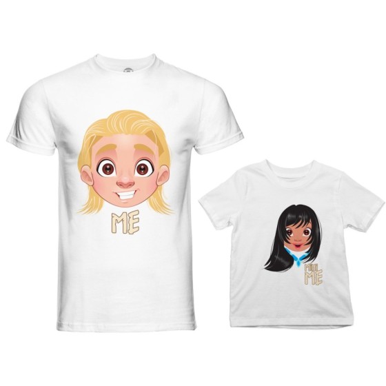 Coordinato t-shirt padre figlia me john smith mini pocahontas Per il papà 2