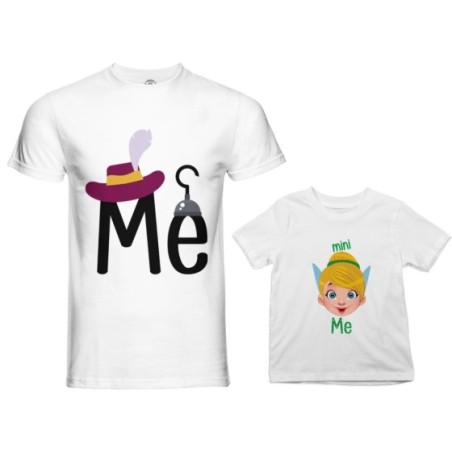 Coordinato t-shirt padre figlia me capitano uncino mini...