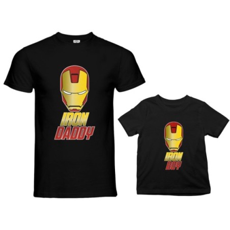 Coordinato t-shirt padre figlio iron daddy iron boy