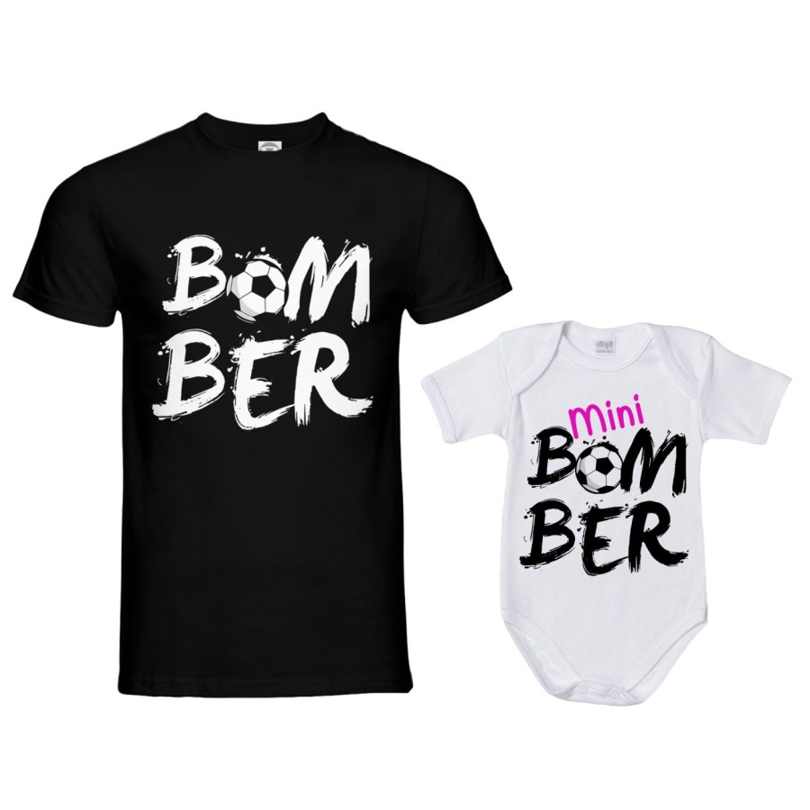 Coordinato t-shirt padre figlio bomber mini bomber Per il papà