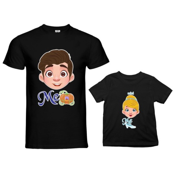 Coordinato t-shirt padre figlia me principe azzurro mini cenerentola Per il papà 2