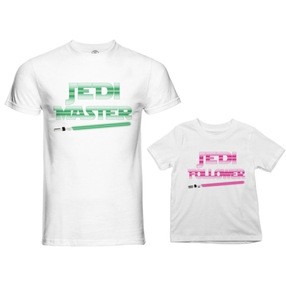 Coordinato t-shirt padre figlio jedi master jedi follower Per il papà 2