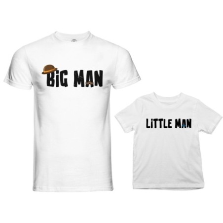 Coordinato t-shirt padre figlio big man little man little...