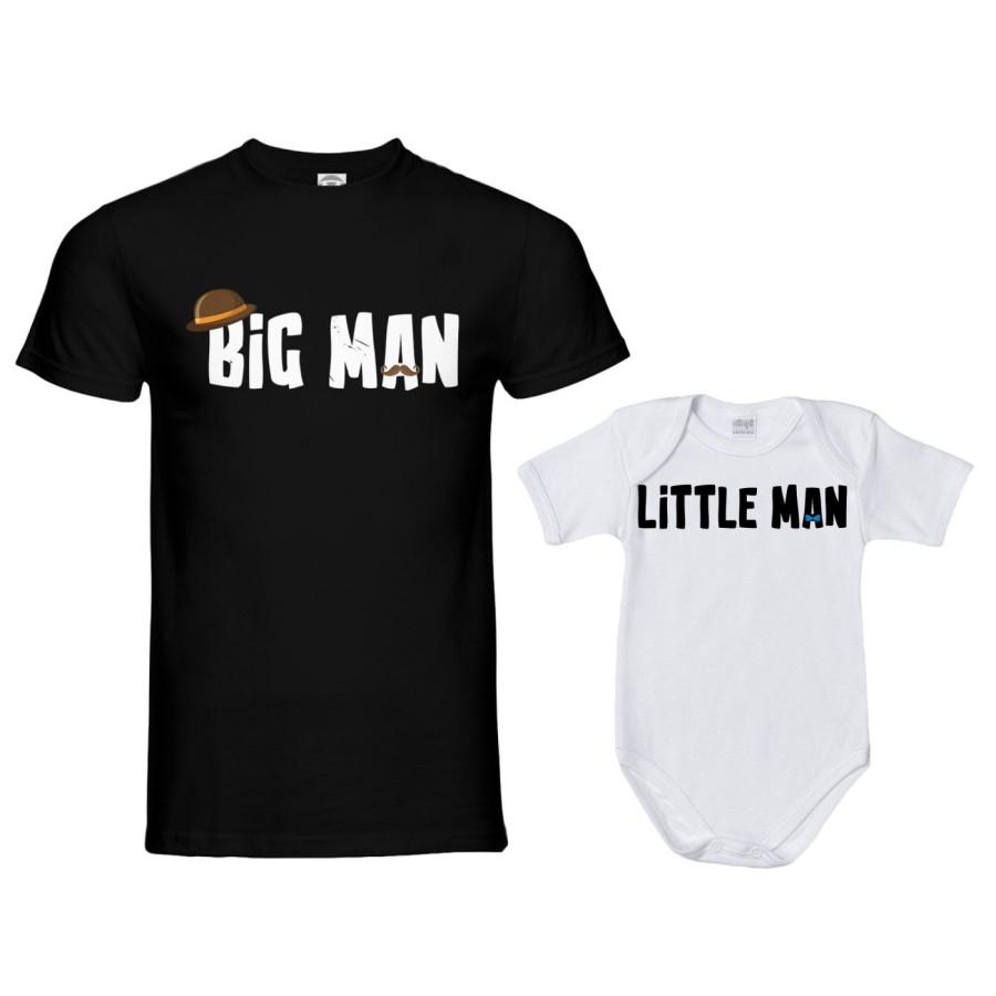 Coordinato t-shirt padre figlio big man little man little lady Per il papà