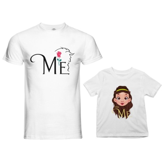 Coordinato t-shirt padre figlia me la bestia mini bella Per il papà