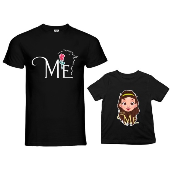 Coordinato t-shirt padre figlia me la bestia mini bella Per il papà 2