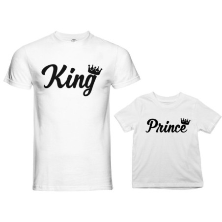Coordinato t-shirt padre figlio personalizzabile con nomi...
