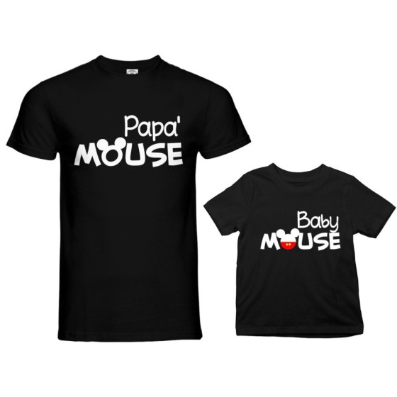 Coordinato t-shirt padre figlio papà mouse baby mouse Per il papà 2