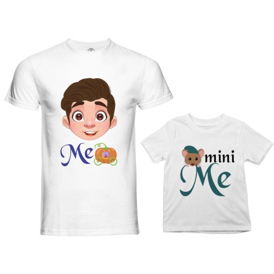 Coordinato t-shirt padre figlia me principe azzurro mini topino Per il papà 2