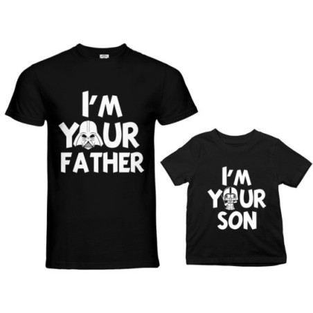 Coordinato t-shirt padre figlio i am your father i am...