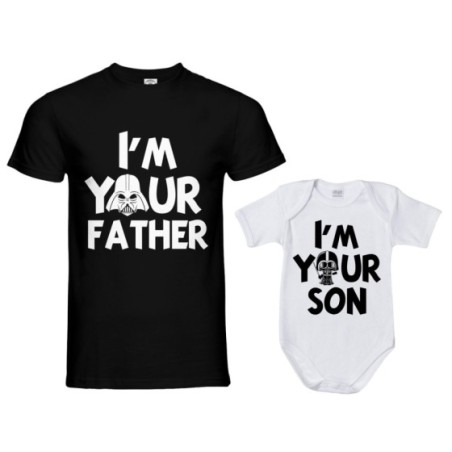 Coordinato t-shirt padre figlio i am your father i am your son Per il papà