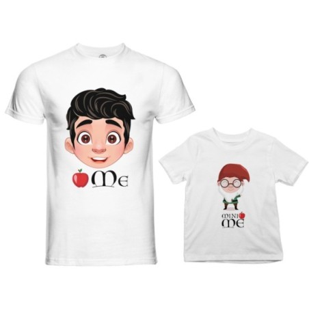Coordinato t-shirt padre figlio me principe florian mini nano  Per il papà