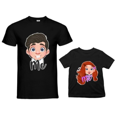 Coordinato t-shirt padre figlia me erik mini ariel