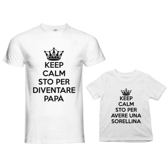 Coordinato t-shirt padre figlio keep calm sto per diventare papà Per il papà 2