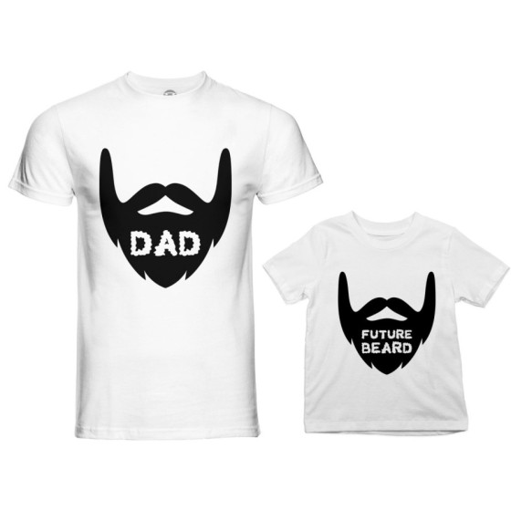 Coordinato t-shirt padre figlio dad future beard Per il papà
