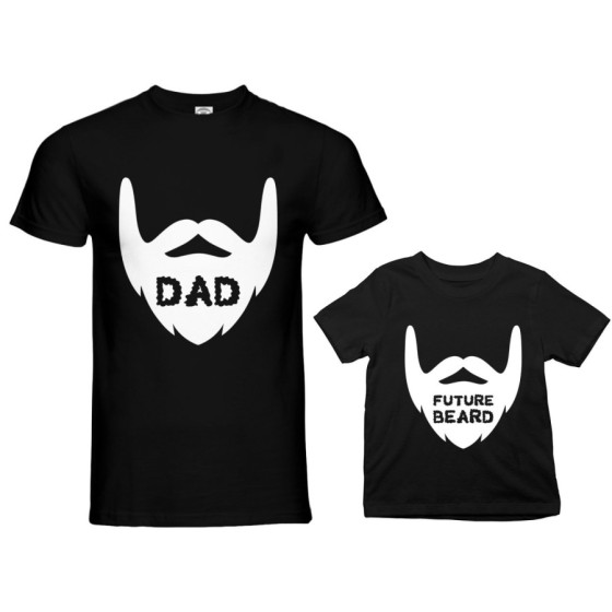 Coordinato t-shirt padre figlio dad future beard Per il papà 2